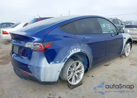 2020 Tesla Model Y Long Range Dual Motor All-Wheel Drive z USA, uszkodzony, nr VIN 5YJYGDEE8LF023056